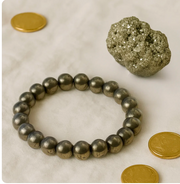 Dhan varsha Combo ( Pyrite bracelet and Raw Geode Pyrite Stone)
