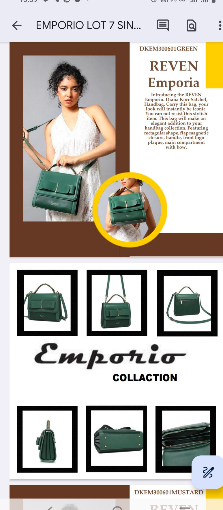 Reven Emporia Luxury Handbag