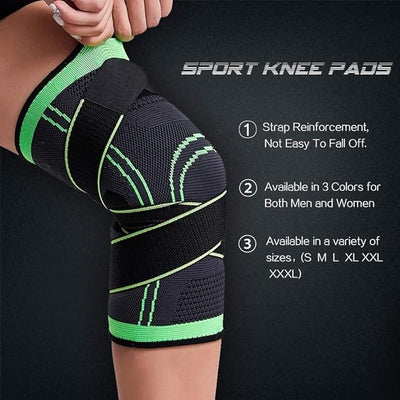 Sports Kneepad Men Elastic Knee Pads Support Fitness Gear Basketball Volleyball Brace Protector