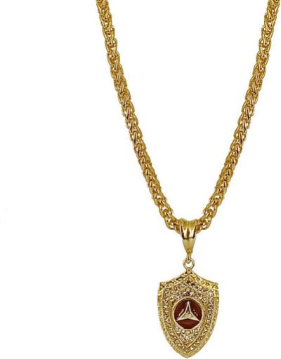 Fancy Pendant Chain Gold Plated Rich Look Long Latest Designer pendant chain Gold-plated