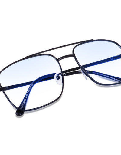 Full Rim Square Anti Glare & Blue Cut Computer Glass For Men & Women  (52 mm)