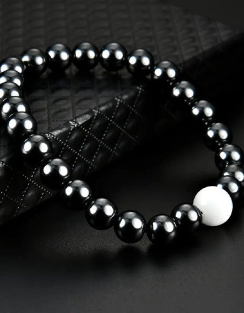 Hematite Stone Bracelet For Men Women Thanksgiving Christmas Gift