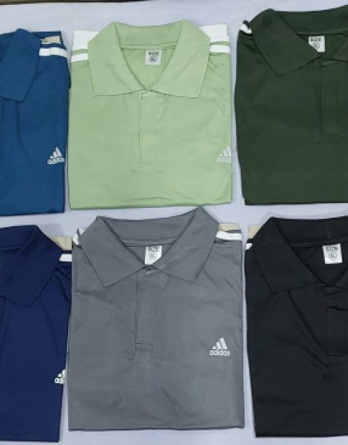 Men Regular Fit Training Polo T-Shirt Multicolor ( Pack Of 4 )