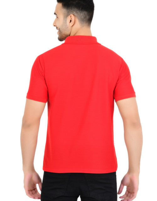 Pack of 4 Men Solid Polo Neck Multicolor T-Shirt