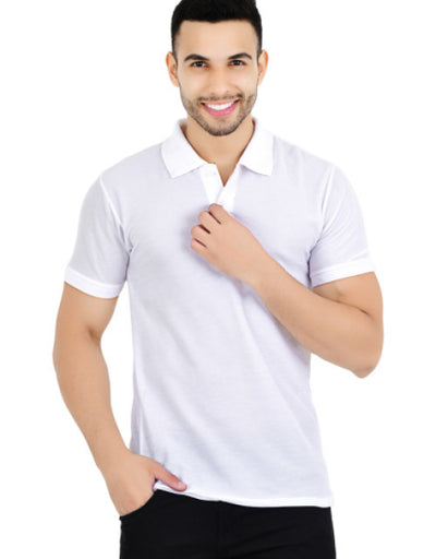 Pack of 4 Men Solid Polo Neck Multicolor T-Shirt