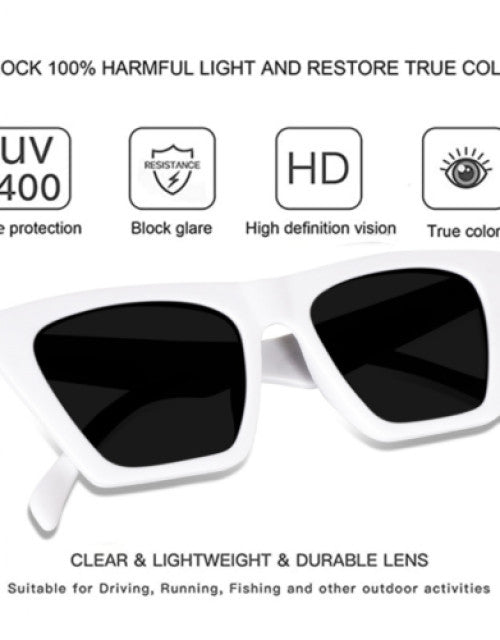 Protection, Riding Glasses Cat-eye Sunglasses (Free Size)  (For Men & Women, Black)