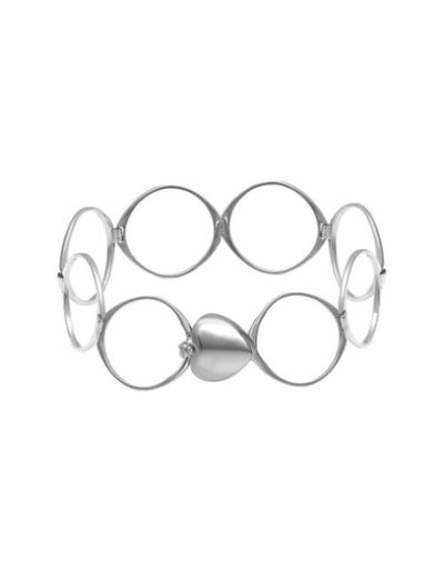 Sterling Silver Supple Heart Bracelet