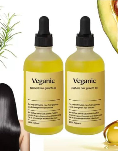 Veganic Natural Hair growth oil for Anti-Hair Fall Good Hair Oil ( Pack Of 2 )